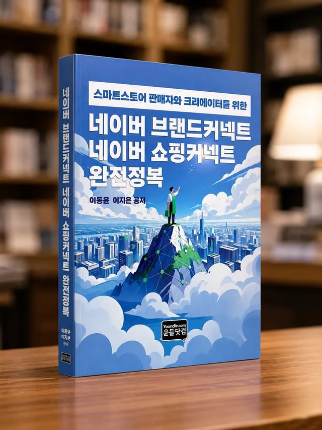 네이버 브랜드커넥트 네이버 쇼핑커넥트 완전정복 책 목업 이미지