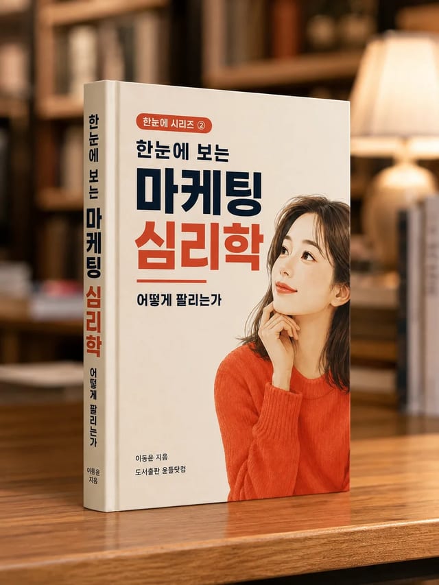 한눈에 보는 마케팅 심리학 책 목업 이미지