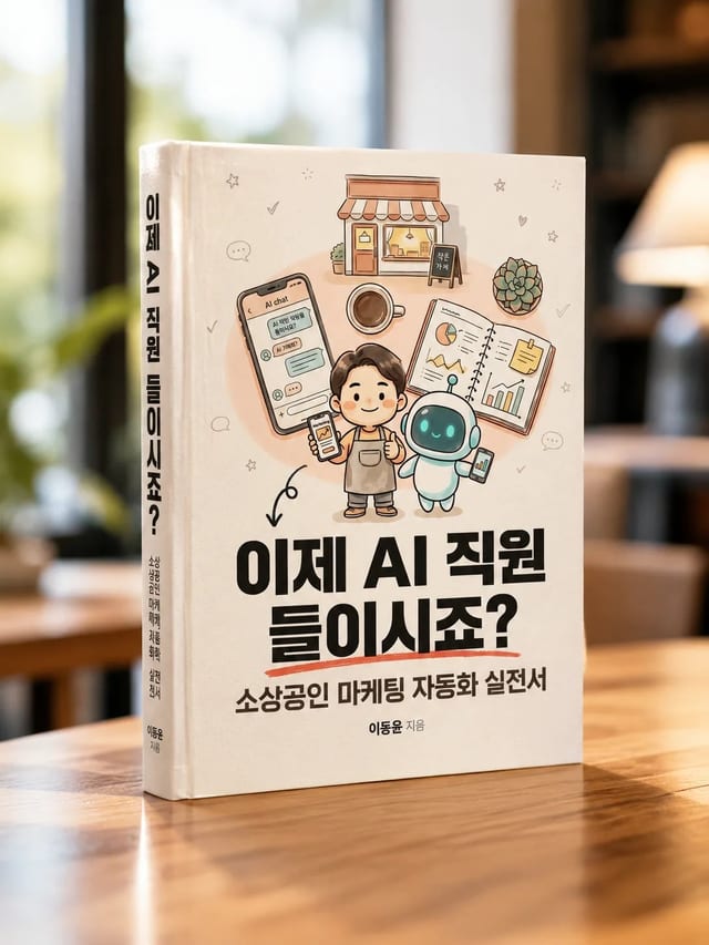 이제 AI 직원 들이시죠? 책 목업 이미지